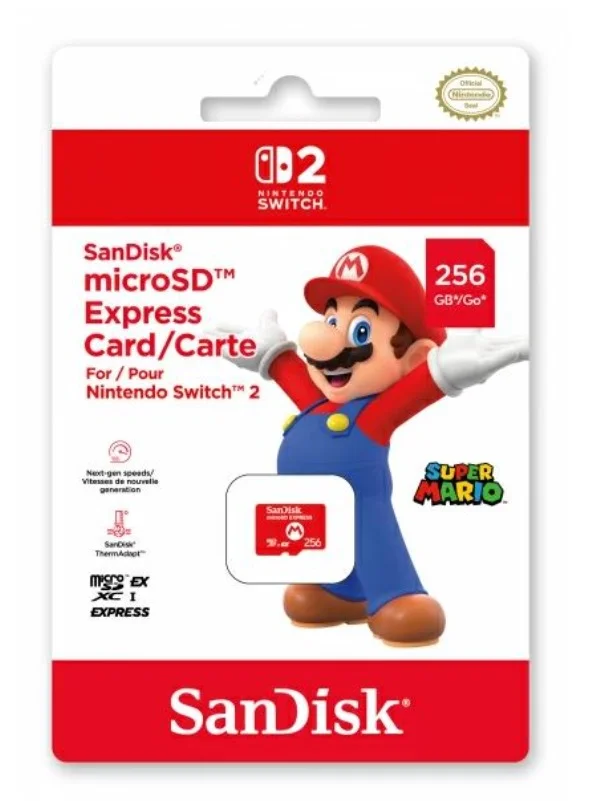 SanDisk microSD Express Card 256GB for Nintendo Switch 2