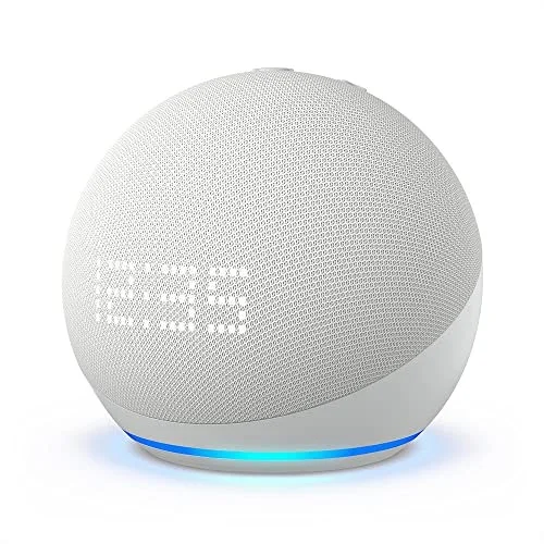 Amazon Echo Dot 5 時計付き グレーシャーホワイト