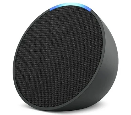 Amazon Echo Pop コンパクトスマートスピーカー チャコール