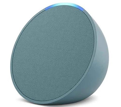 Amazon Echo Pop コンパクトスマートスピーカー ティールグリーン